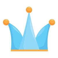 Light blue jester hat with orange balls representing foolishness and entertainment vector