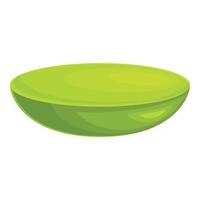 Half green melon isolated on white background representing summer and freshness vector