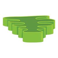 Green tropical leaf representing sustainability and eco friendliness vector