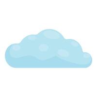 Cartoon cloud floating gently in the sky vector