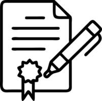 Glossy background with a sleek business pen and award certificate concept as A glossy surface showcasing a sleek business pen lying next to an award certificate symbolizing recogni vector