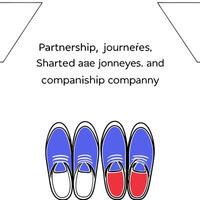 Glossy background of a couple shoes side by side concept as A glossy background with a close up of two pairs of shoes a couple placed side by side. The image represents partnership vector