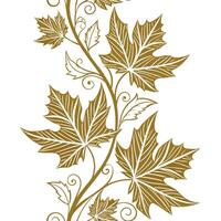 Geometric maple leaves seamless pattern with sharp lines and modern aesthetics on white concept as Sharp lined geometric maple leaves creating a modern seamless pattern perfect for vector