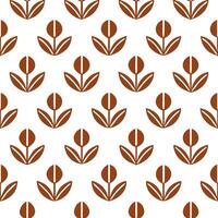 Vintage Tulip Seamless Tile Pattern for Cozy Farmhouse Kitchens vector