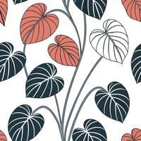 Ethereal silver Pilea seamless pattern with metallic shimmer on white background concept as Ethereal silver Pilea leaves with metallic shimmer creating a delicate seamless pattern vector