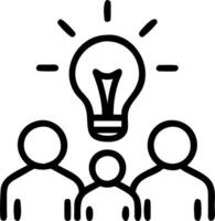 Energetic Idea Sharing in Open Workspace concept as An energetic team sharing ideas enthusiastically in an open modern workspace during a creative brainstorming session highlightin vector