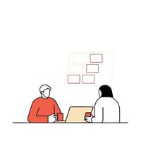 Candid Team Members Sharing Coffee in a Relaxed Discussion Capturing Creative Collaboration and Team Dynamics in a Casual Office Environment Stock Photo Concept vector