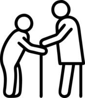 Candid Shot of Caregiver Assisting Elderly with Coat A Heartwarming Scene of Trust and Support in Daily Care Services Perfect for Photo Stock Concepts vector