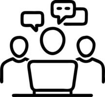 Candid Group of Colleagues Collaborating Around a Laptop A Dynamic Capture of Teamwork, Digital Innovation, and Productive Discussions in a Modern Workplace Setting Stock Photo vector