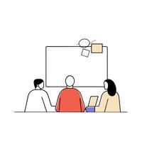 Candid Capture of a Creative Team in a Stand Up Meeting Engaging Office Collaboration and Brainstorming for Enhanced Communication in Photo Stock Concept vector
