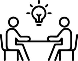 Candid Colleagues Brainstorming Creative Ideas Over Lunch Break vector