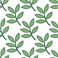 Botanical Garden Vine Tile Pattern Serene Green Designs for Spaces vector