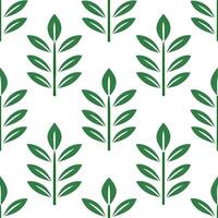 Explore a Botanical Garden Herb Seamless Tile Pattern Featuring Various Herb Species in Natural Greens on White Background, Ideal for Serene Spaces and Photo Stock Concepts vector