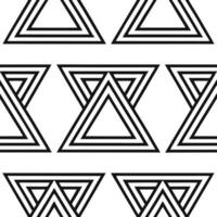 Intricate Black and White Triangle Seamless Pattern for Modern Designs vector