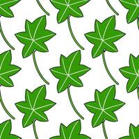 Bohemian ivy seamless tile pattern with vibrant green vines and intricate leaf details on white background ideal for eclectic spaces vector