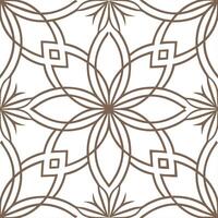 Art Nouveau floral mandala seamless tile pattern with flowing lines and pastel colors ideal for elegant dining rooms vector