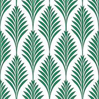 Art Nouveau fern seamless tile pattern with flowing fern vines and intricate leaf details in emerald green tones for artistic interiors1 vector