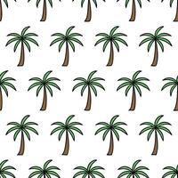 Abstract palm tree seamless pattern artistic isolated white background ideal for creative projects posters wallpapers digital media vector