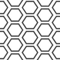 Abstract honeycomb hexagon seamless tile pattern edgy isolated white background ideal for statement branding edgy fashion houseware lines vector