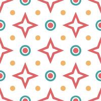 Abstract geometric design seamless tile pattern vibrant isolated white background perfect for creative branding packaging vector