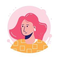 Take a look at this amazing icon of female avatar in modern style vector