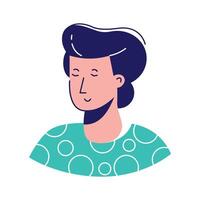Creatively designed icon of man avatar in modern style,., vector