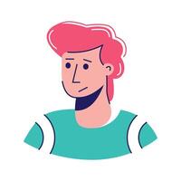 Stylish man with a beard wearing outfit, ready to use ,., vector