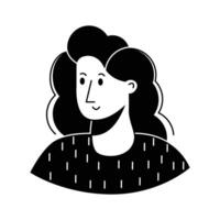 Take a look at this amazing icon of female avatar in modern style,.,' vector