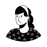Take a look at this amazing icon of female avatar in modern style,.,'' vector