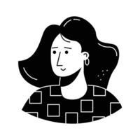 Take a look at this amazing icon of female avatar in modern style,..' vector