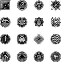 Bundle of Hobo Code Glyph Style Icons vector