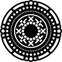Hobo dots symbol icon in glyph style vector