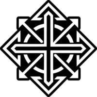 A glyph style icon of double arrow symbol vector