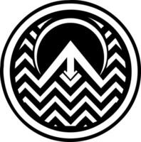 Chevron design icon in solid style vector