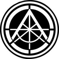 A filled style icon of wealth hobo symbol vector