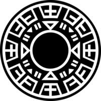 A glyph style icon of hobo circle symbol vector