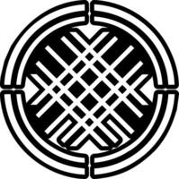 A solid style icon of hobo glyph symbol vector