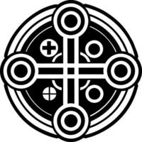 Religion symbol icon in solid style vector