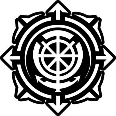A solid style icon of beware symbol
