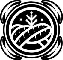 Fresh bread icon in glyph style vector