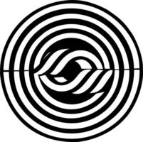 A filled style icon of twirl symbol vector