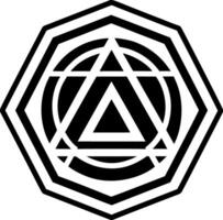 Octagon hobo symbol icon in solid style vector