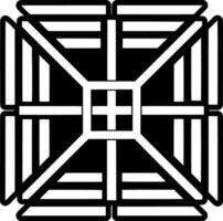 Religious sign icon in solid style vector