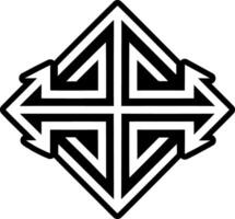 A filled style icon of parallel arrows symbol vector