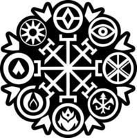 A glyph style icon of hobo elements symbol vector