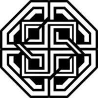 Overlapping hobo symbol icon in filled style vector