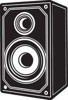 Clean Speaker Outline for Coloring, White Background vector