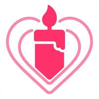 Candle icon concept vector