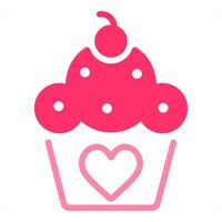 Cupcake icon concept vector