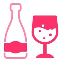 Wine icon concept vector